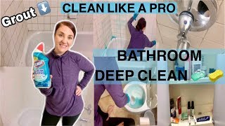 The Best Bathroom Grout Cleaner/ Clorox bleach gel/ How to make your bathroom shine