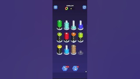 Nut Sort Gameplay - Level 377 | Sorting Puzzle Challenge #androidgaming #gamingcommunity #nutsort