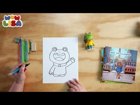 Cómo dibujar a ¡Simón! | Tutorial paso a paso | Serie preescolar Wow Lisa ! Dibujos animados
