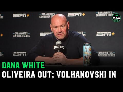 Dana White: Charles Oliveira is OUT; Alexander Volkanovski is IN for Islam Makhachev rematch