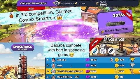 TrainStation 2 🚆#804: 🥉 in the Global Space Race Event 🚀 3rd Competition. Epic 🚂 Cosmix claimed!