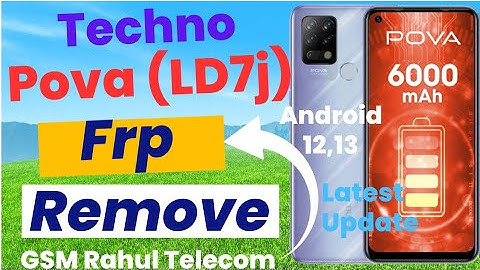 Tecno Pova (LD7j) FRP Bypass Android 11 12 | Tecno LD7 Google Account Remove | Very Easy Trick 2023