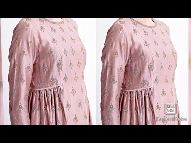 Dori Waist Umbrella Kurti/Frock Cutting and Stitching/ Tie Waist Kurti/Dress  Cutting Stitching - YouTube