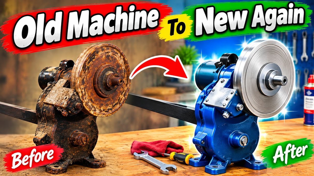 Old Rusted Generator Restoring an Old Rusty Machine to Look Brand New Again! - YouTube
