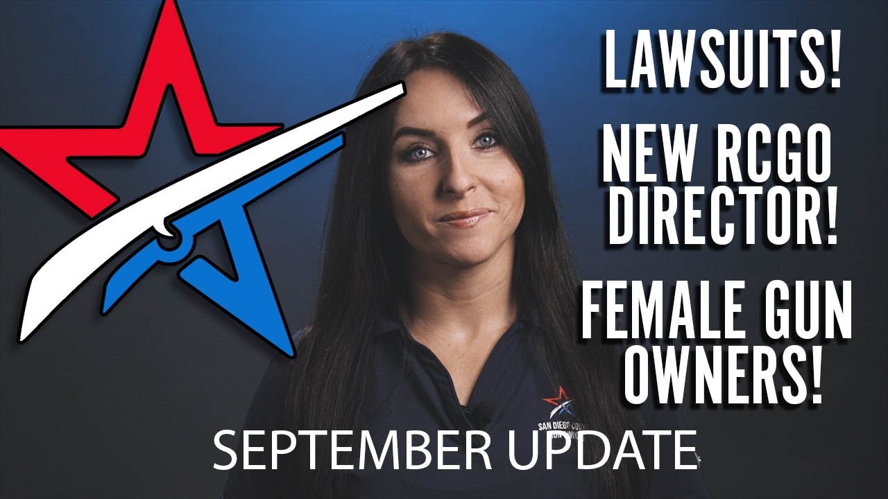 OCGO Report - Lawsuits, NEW RCGO Director, and more FEMALE Gun Owners!