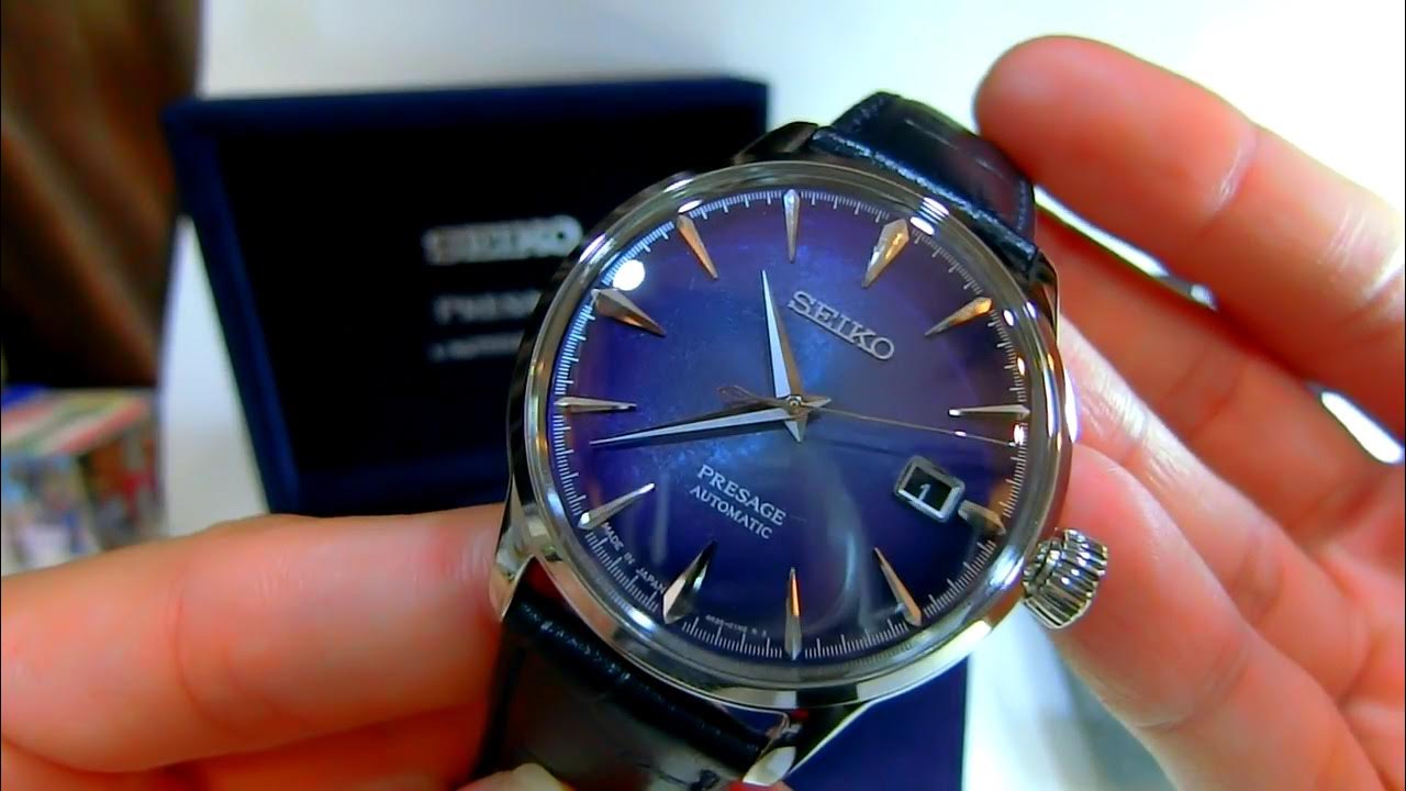 New 2018 Seiko Presage Cocktail Starlight Limited Edition  /SRPC01J1(Awesome unboxing!!!) - YouTube