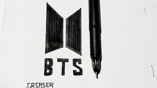 BTS Logo Drawing, Video @ https://youtu.be/47n29B9vzU8