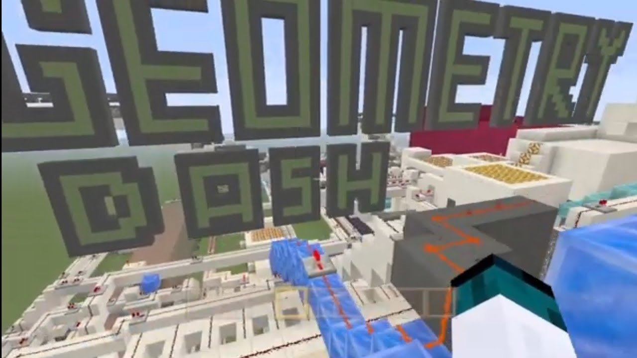 I Re-Created Geometry Dash In Minecraft. - YouTube