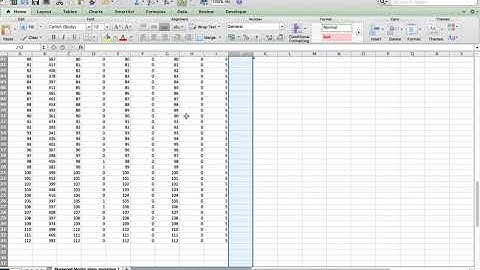 Netlogo -  Basics - Organizing Data in Excel or Google Sheets