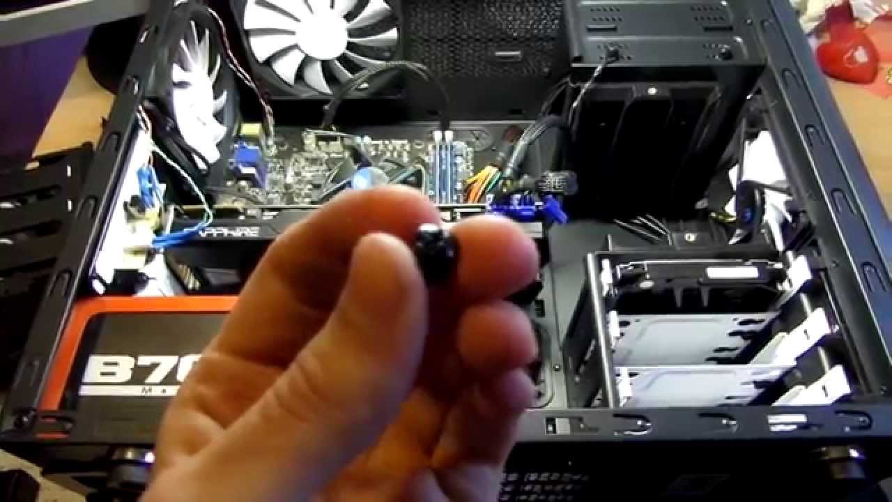 R9 280x in Fractal Design Arc Mini 1 case - YouTube