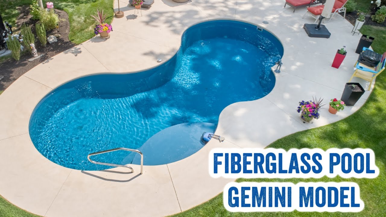 Completed Fiberglass Pool Installation Gemini Model YouTube