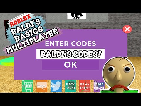 Roblox Baldi S Basics Multiplayer Working Codes 2020 Codes For Roblox Baldis Basics Multiplayer Youtube - baldi's basic roblox codes