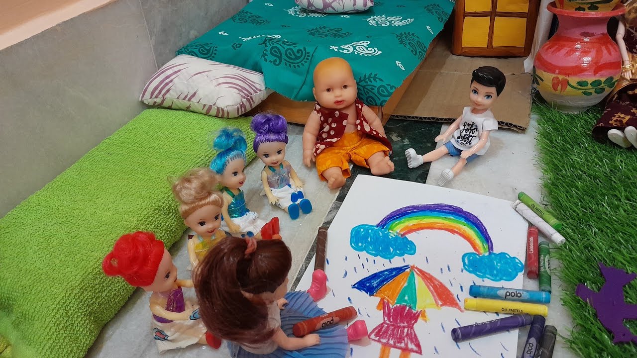 Mala's story/Part-3মালার গল্প/সোনুমনু drawing শেখালো/Putul khela