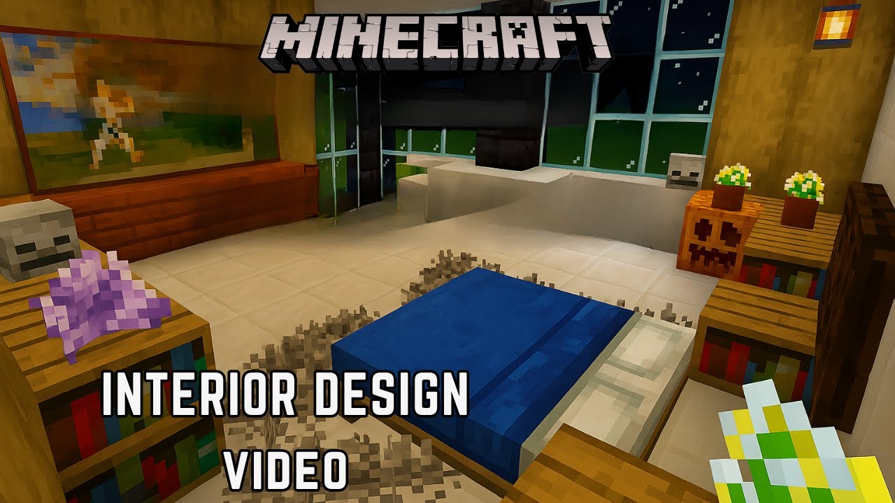 Minecraft Interior Design Tutorial 🤩 Of modern House (#64) | Pro gamer ...