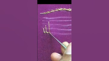 🎉Aari waved button hole stitch for beginners🤗#shortsfeed#shortsviral#youtubeshort#youtube#embroidery