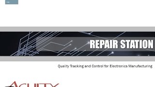 Introducing Repair Station - Capture Data, Log Defects & Run Reports in Real Time