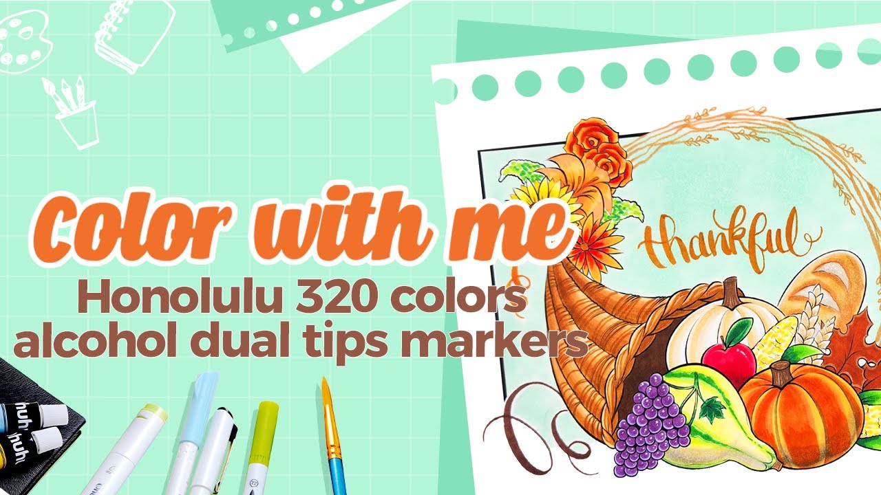 Ohuhu Honolulu 320 Colors Dual Tips Alcohol Art Markers (Europe Only) –  ohuhu