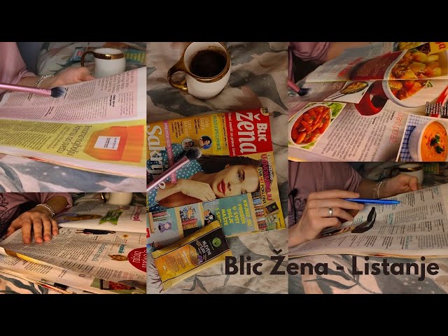 ASMR - Listanje časopisa uz kafu 💤💤🎀
