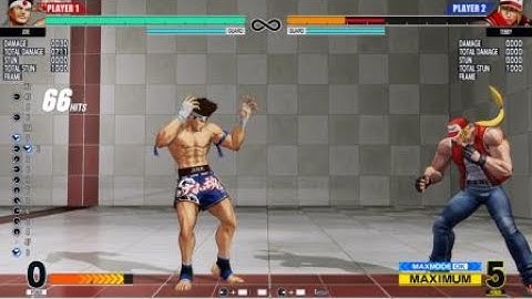 THE KING OF FIGHTERS XV JOE MAX MODE STUN COMBO