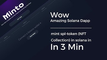 mint spl-token (NFT Collection) in solana in 3 minutes