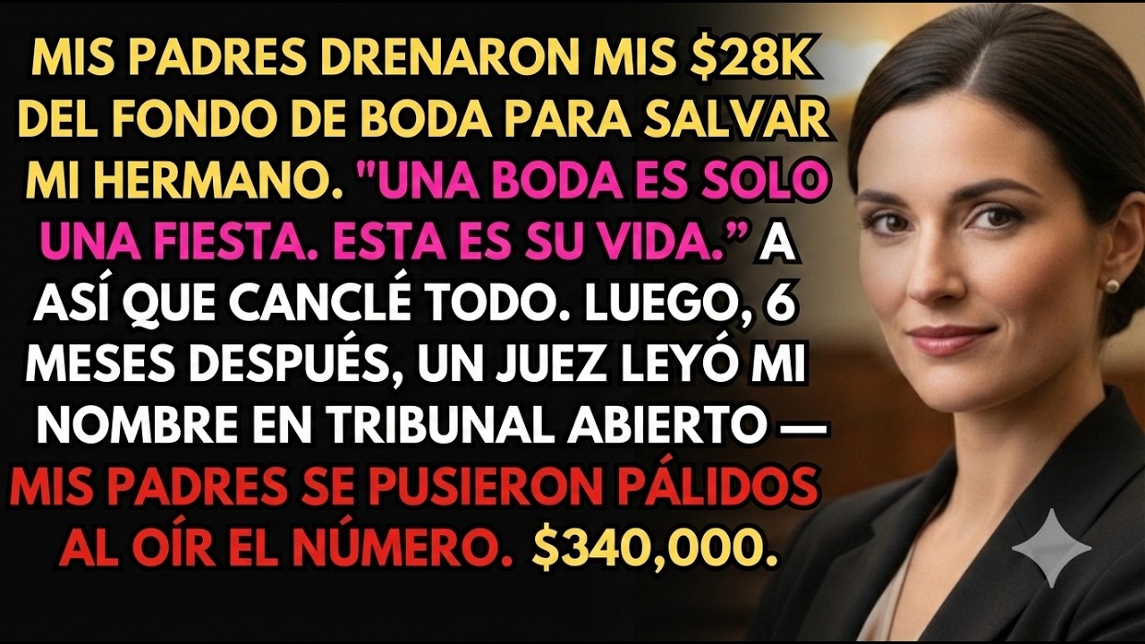 Mis Padres Cancelaron Mi Boda Para Pagar La Fianza De Mi Hermano—El Juez Leyó Mi Nombre
