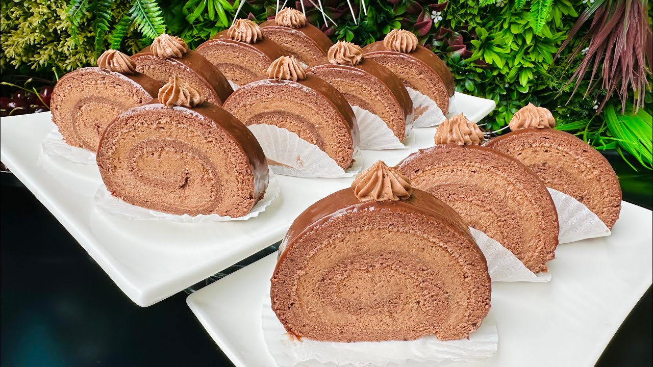 Ruladă Amandină - un desert extrem de ușor, cu un gust absolut divin