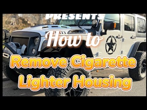 How to Remove Cigarette lighter housing Jeep Wrangler JK - YouTube