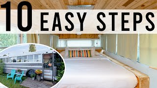 How To Convert A SCHOOL BUS into A Tiny House