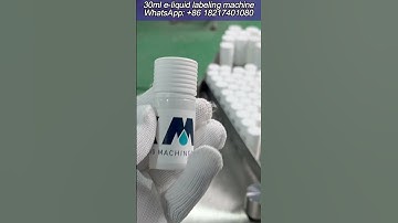 CX-DTJ  30ml e liquid bottle labeling machine丨labeller machine for chubby gorilla 30ml bottle