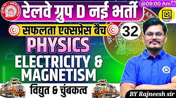 RRB GROUP D Safalta Express Batch 2025|Physics-Electricity & Magnetism|GROUP D Science| Rajneesh Sir