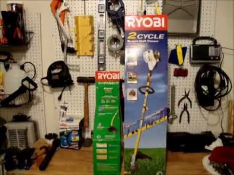 RYOBI SS26 2 Cycle Gas Trimmer with Expand It Review & Unbox - YouTube
