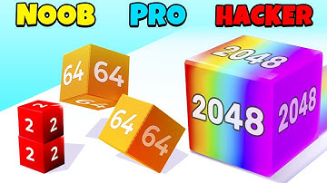 NOOB vs PRO vs HACKER - Chain Cube 2048
