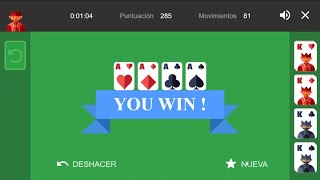 Speedrun Google Solitaire Easy Mouse 1:04 (TOP 96)