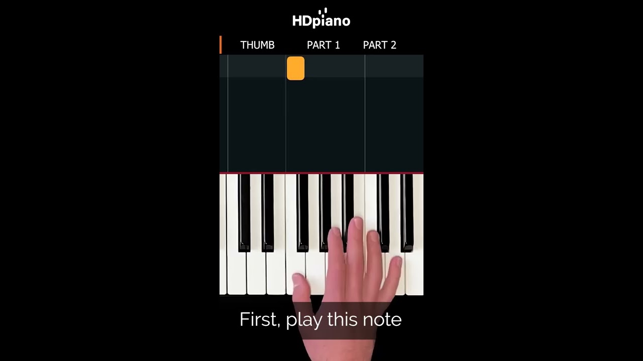 Chanson de piano FACILE que vous devez apprendre 5 notes  shorts