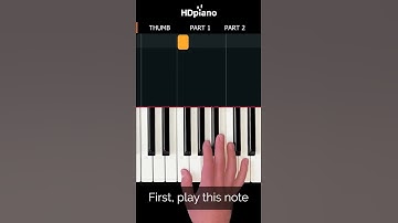 Thumbnail of EASY piano song you need to learn! (5-notes) #shorts