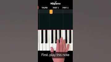 EASY Piano Song You Need To Learn 5 Notes Shorts 