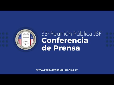 Conferencia de Prensa luego de 33ra Reunion Publica de la JSF