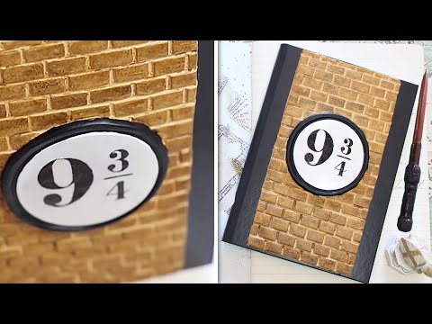 SCHOOL SUPPLY IDEA | Harry Potter 9 3/4 Platform 📚 3D notebook cover