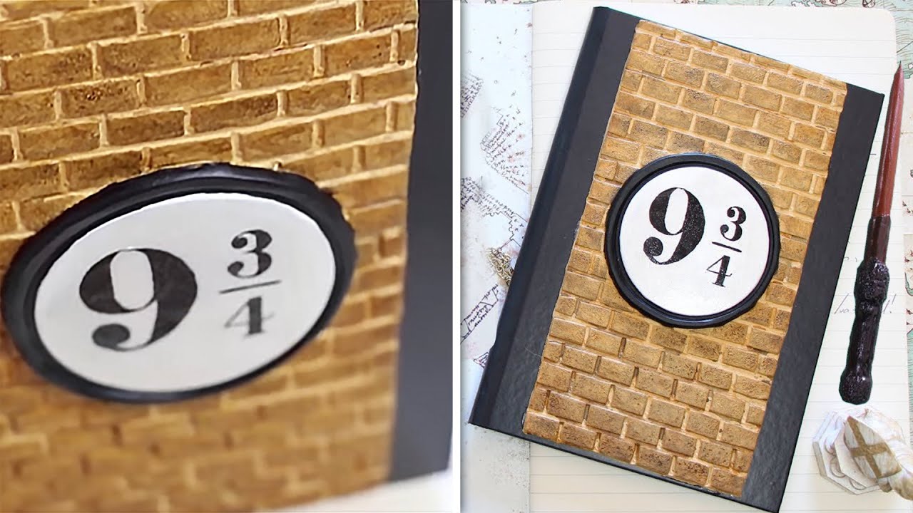 SCHOOL SUPPLY IDEA | Harry Potter 9 3/4 Platform 📚 3D notebook cover