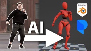 Free AI Mocap from Video! Plask & Blender Tutorial