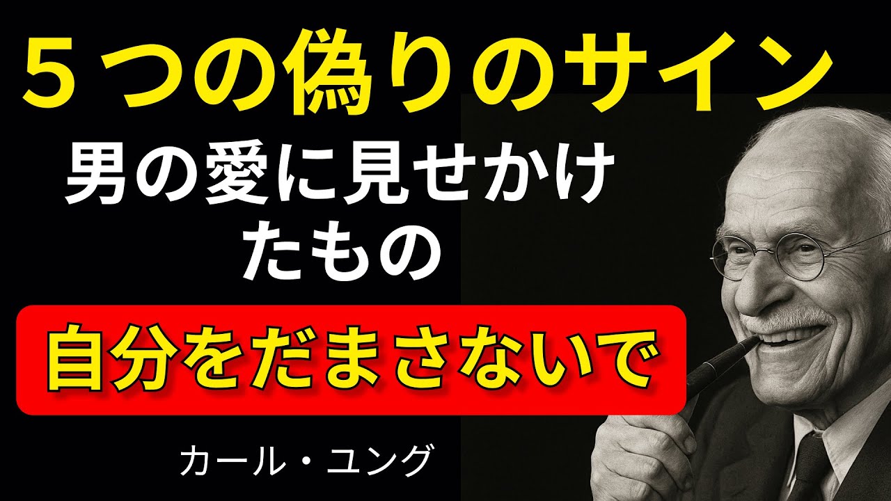これをする男は、逃げて。それは愛じゃない、罠だ｜カール・ユング