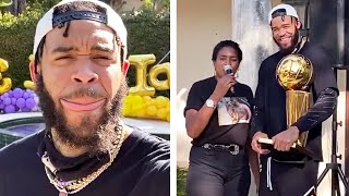 JaVale McGee Returns To Los Angeles To Get Surprised By His Family With Lakers Championship Party