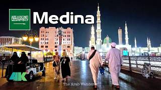 Unique Tour in Medina 🇸🇦 Beautiful Al Sunnah Street (4K)