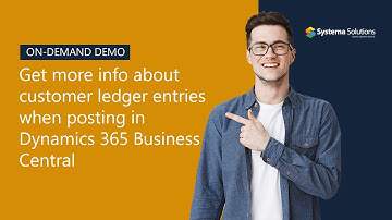 Get more info about customer ledger entries when posting in Dynamics 365 Business Central