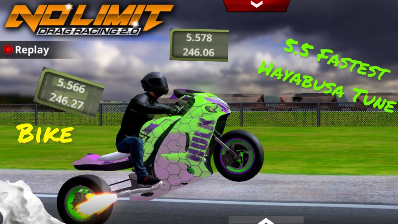 No Limit Drag Racing 2.0 - 5.5 Fastest Hayabusa Tune