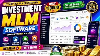 Investment MLM Software Only ₹10000 😱 Full Features