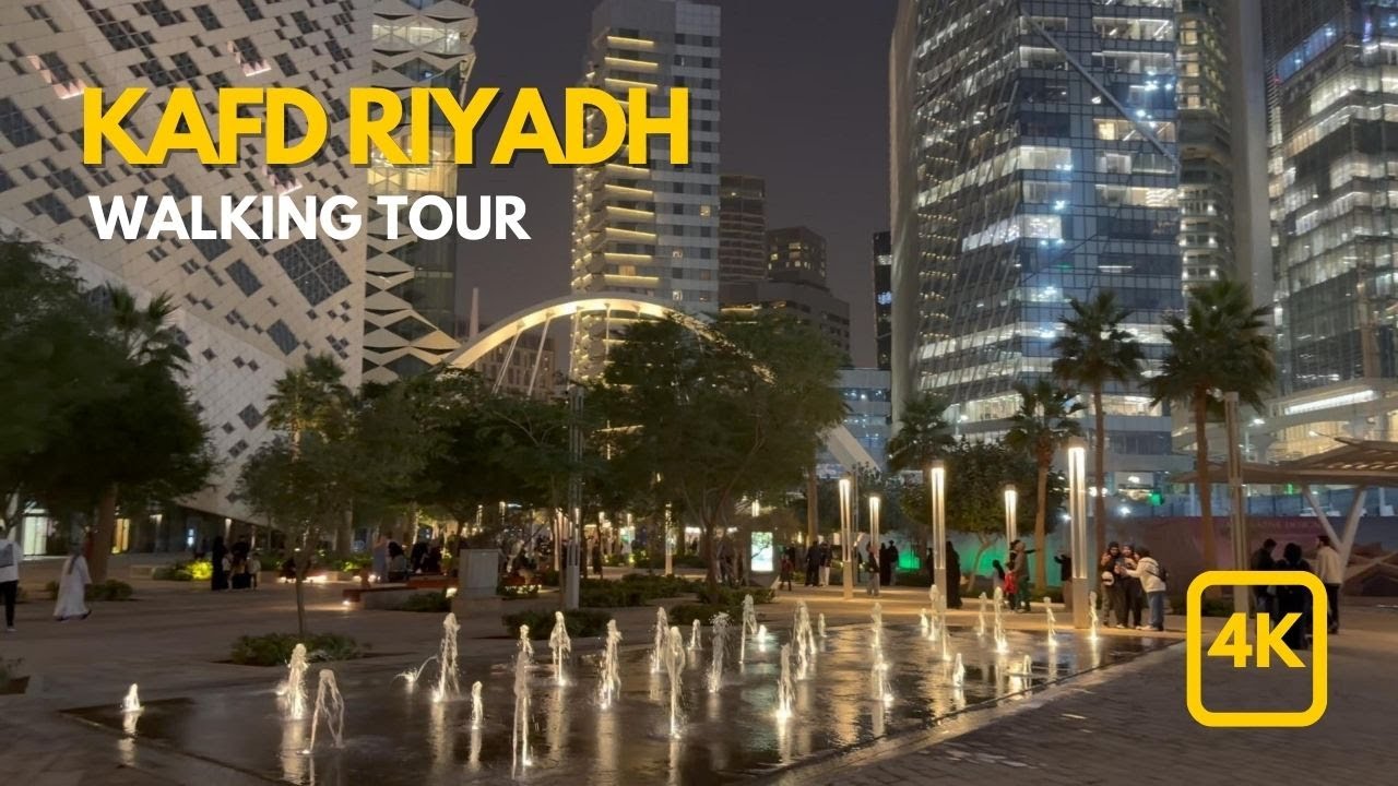 Walking Through KAFD Riyadh in 4K HDR | Modern Saudi Arabia