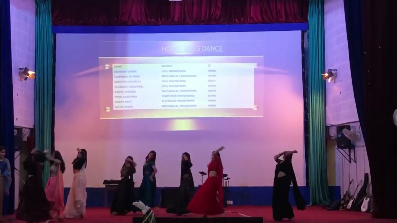 Girls homo dance Saarang the freshers nite 2023 COT Gbpua&t 