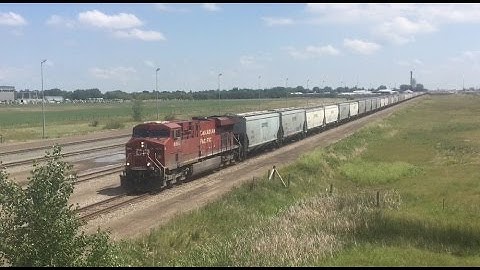 Unstoppable Unit! Canadian Pacific 8893 Leads CP 369 Into Kipp Yard - Kipp AB