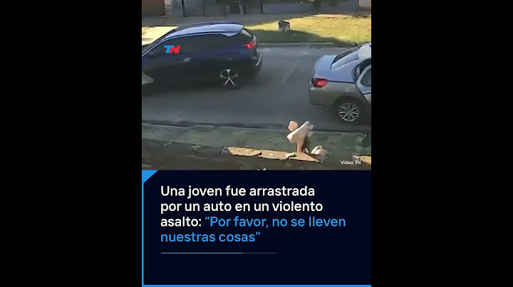 TERROR EN LAVALLOL I En un violento robo los ladrones arrastraron con el auto a una de las víctimas